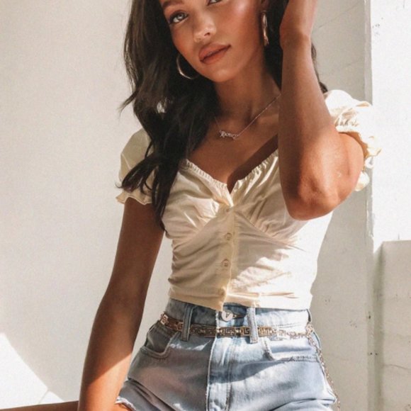 Princess Polly Abe Crop Top - Picture 2 of 3